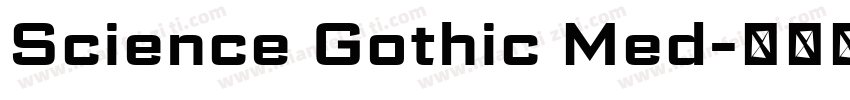 Science Gothic Med字体转换